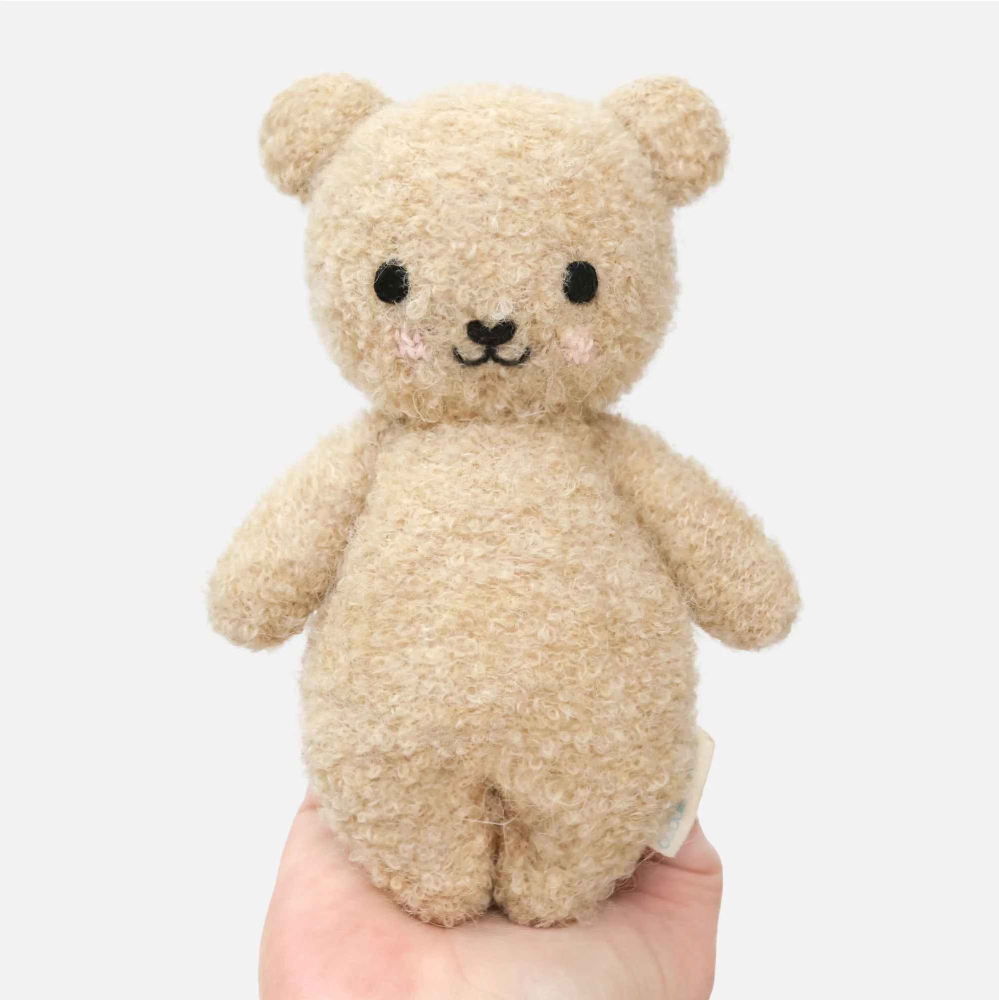Baby bouclé bear (honey) - Image 3