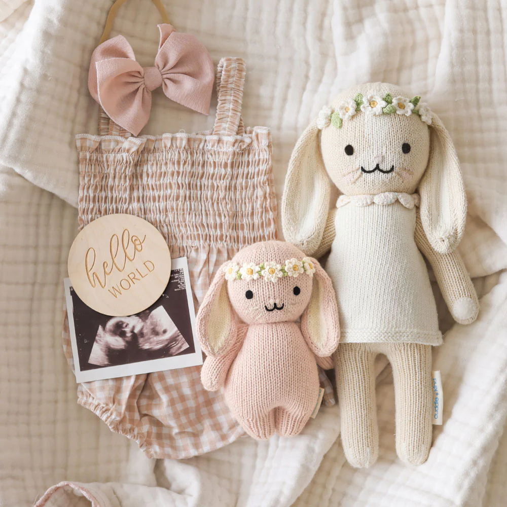 Baby bunny (rose with ivory floral) - Image 5