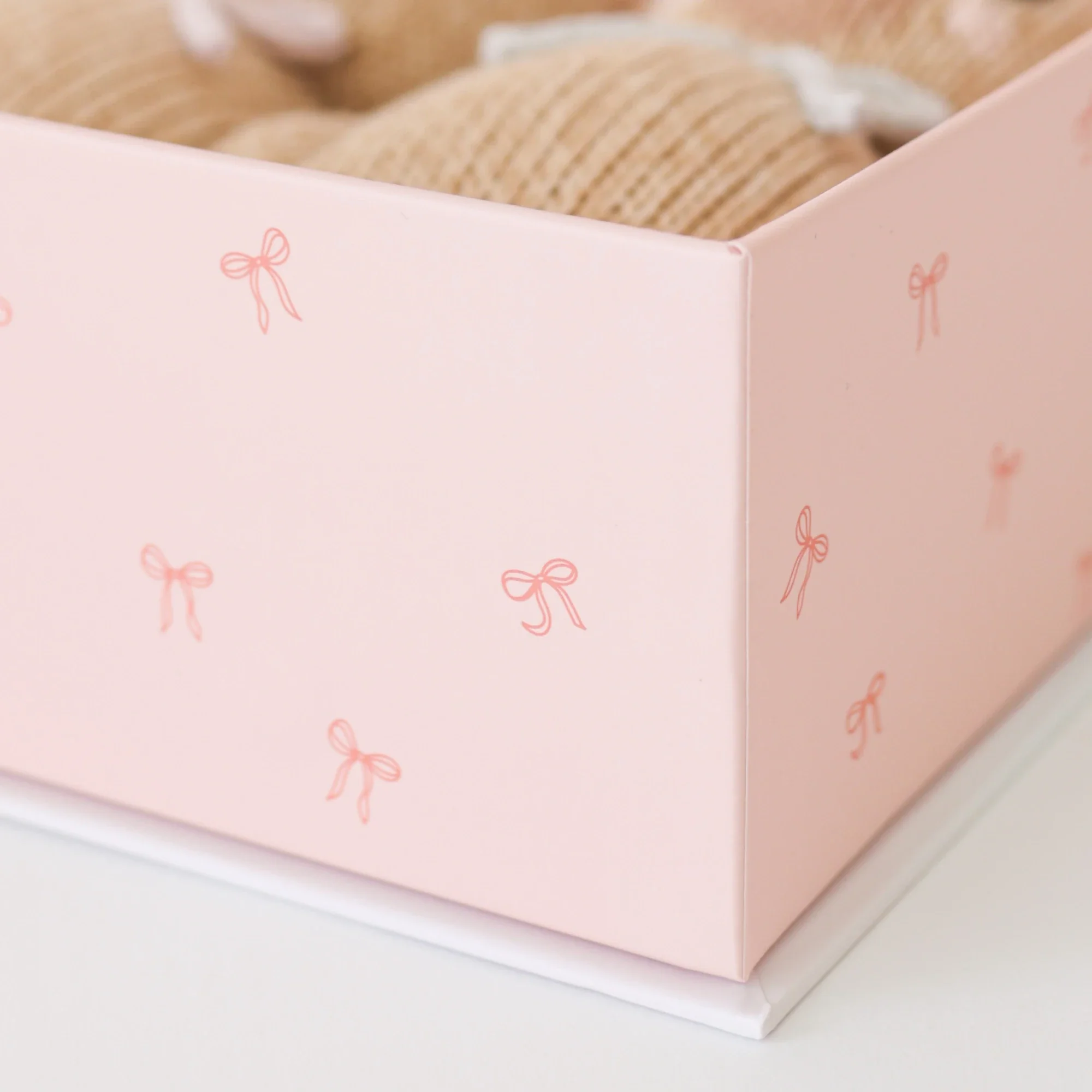 Baby honey bear (blush bow) - Image 10