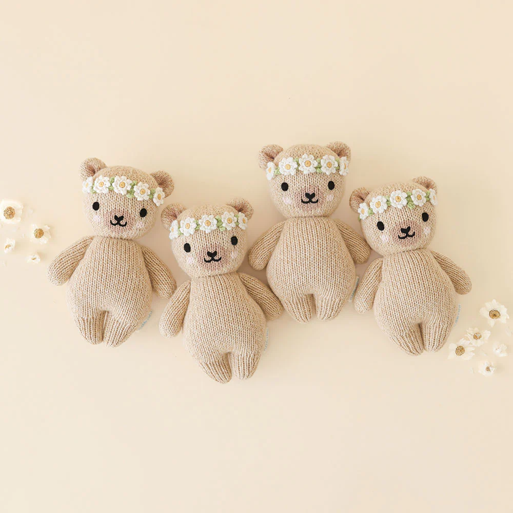 Baby honey bear (ivory floral) - Image 4