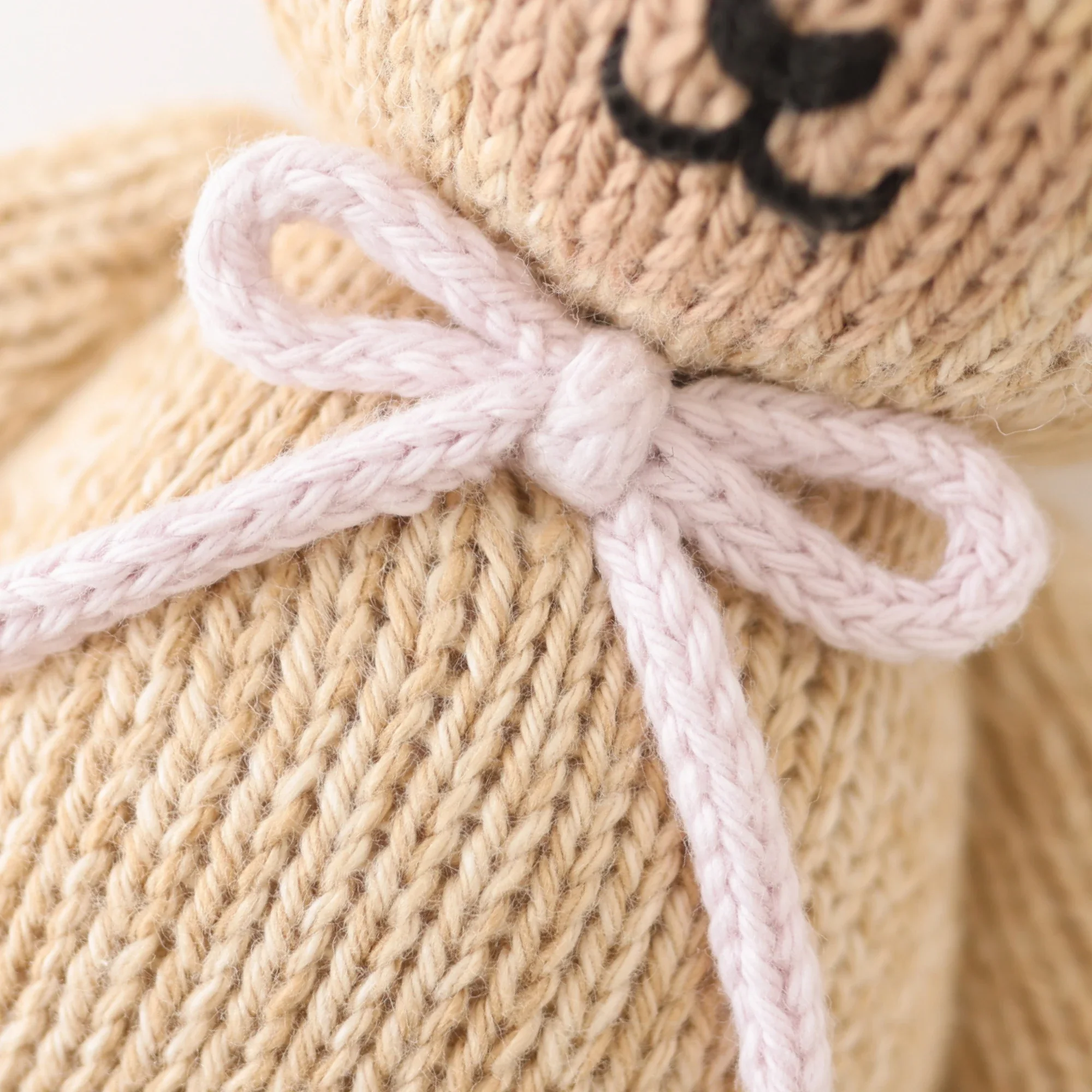 Baby honey bear (lavender bow) - Image 3