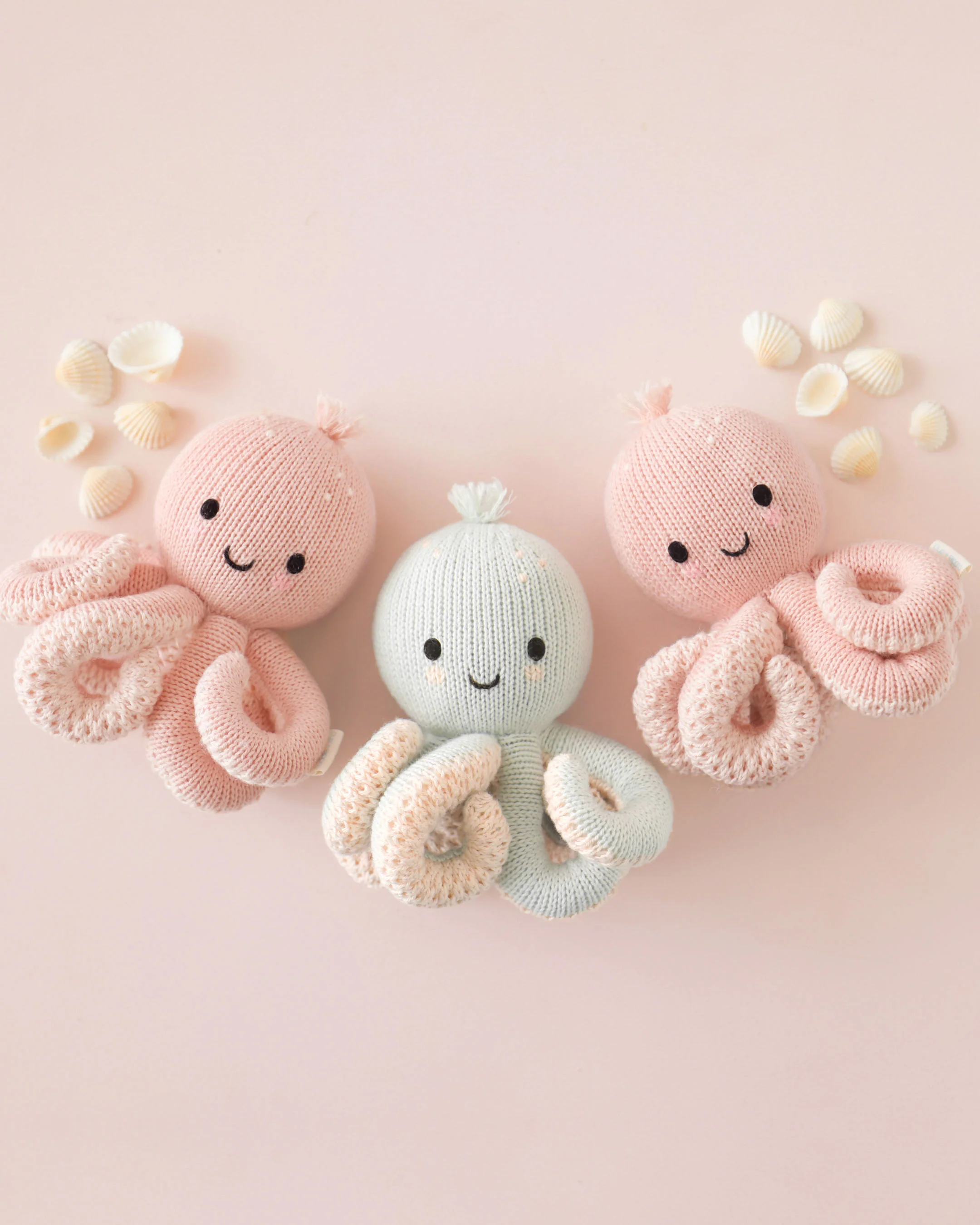 Baby octopus (soft coral pink) - Image 5